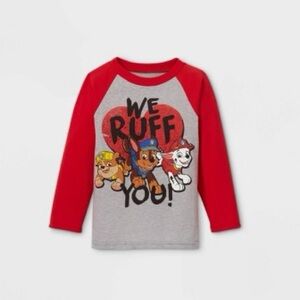 PAW PATROL “WE RUFF YOU!” T-SHIRT - GREY MULTI SIZES (NEW WITH TAGS) A12